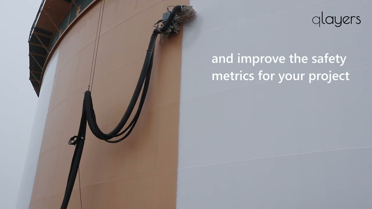 Applying protective coatings using the 10Q robot (storage tank terminal in Houston)