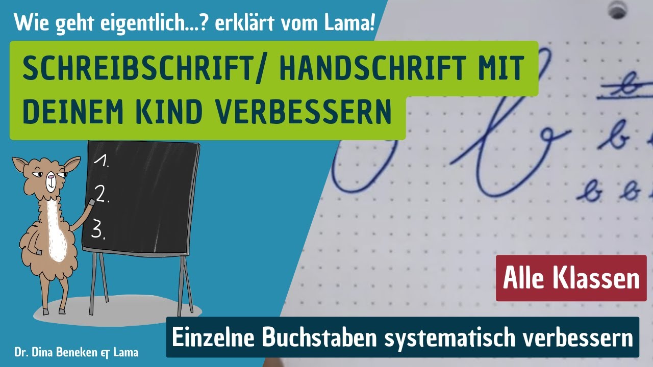 Schreibschrift verbessern: So kannst Du die Handschrift mit Deinem Kind systematisch üben