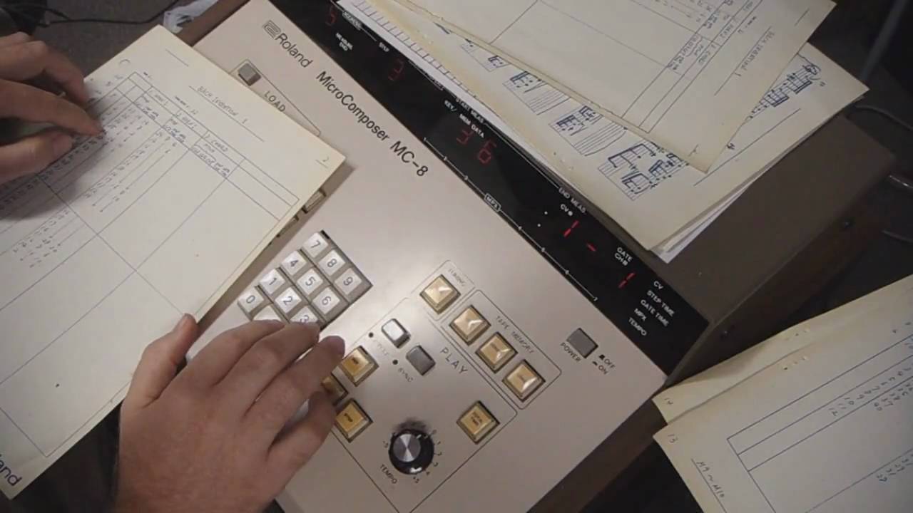 Roland MC-8 Factory Demo Program - Bach Invention #1