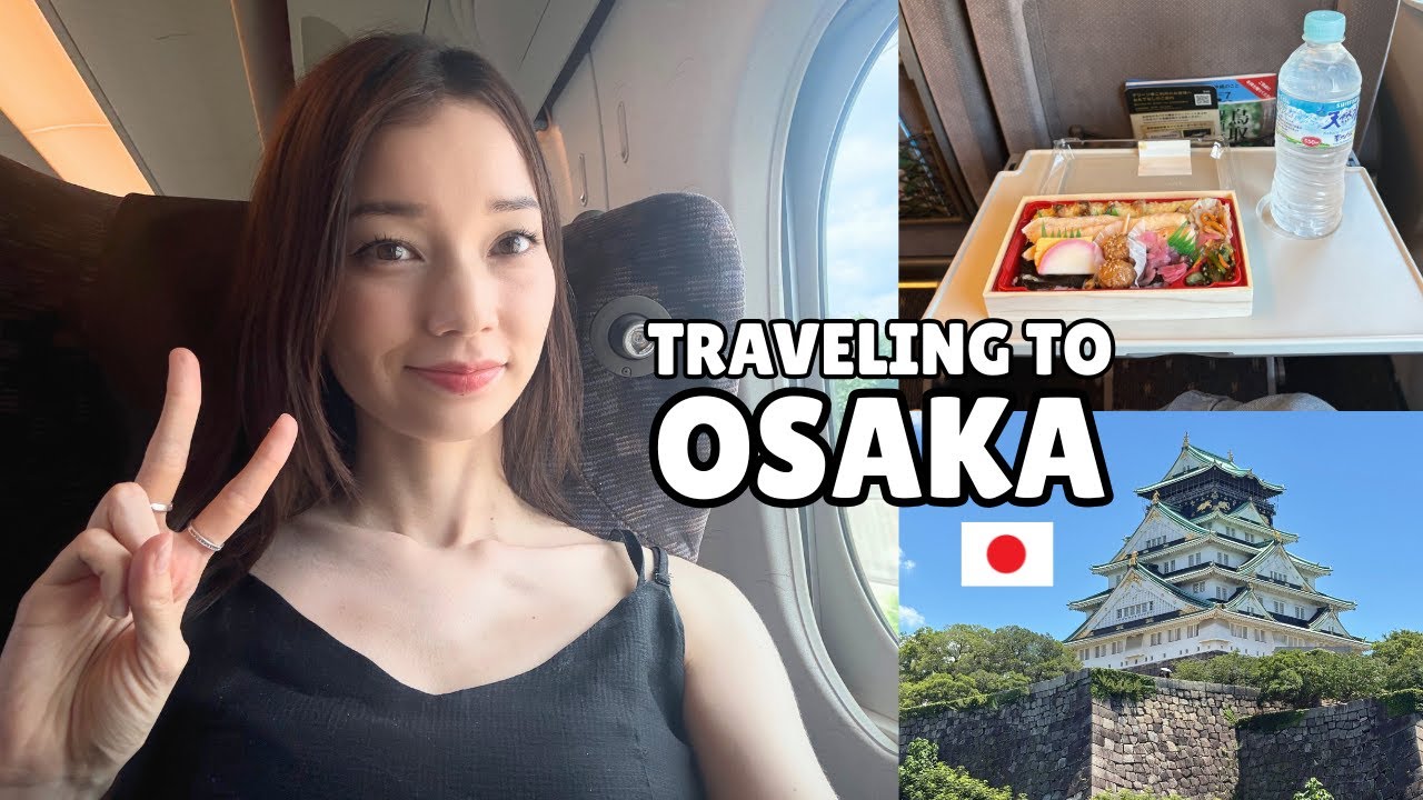 OSAKA VLOG 🏯 | riding the Shinkansen bullet train from Tokyo