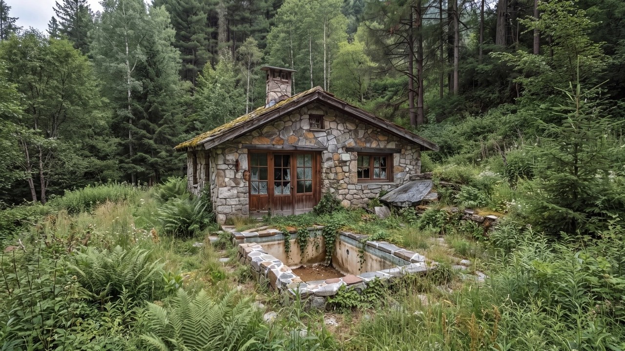 Abandoned Ruined Stone Cottage Turned Into an Ultra-Luxury Forest Oasis That Everyone Dreams Of