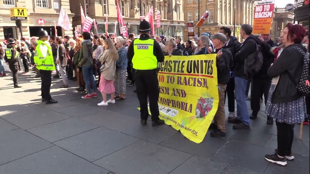 North East Against Racism - North East Frontline Patriots protest      Saturday 23 Apr 2022