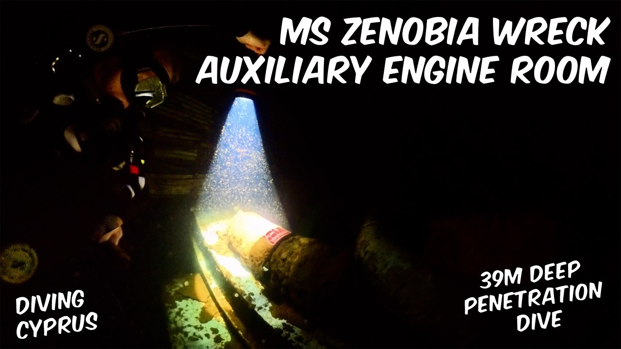 Diving The Zenobia Wreck - Larnaca, Cyprus - The Auxiliary Engine Room Deep Penetration Dive