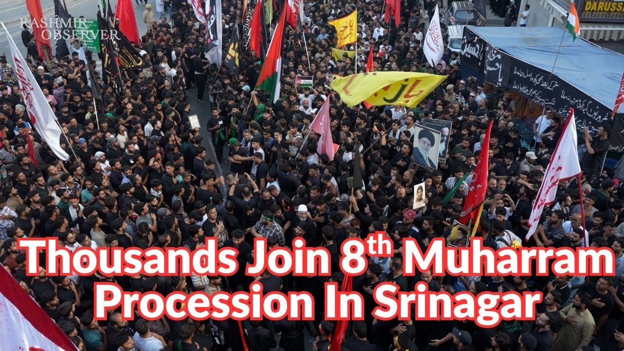 Thousands Join 8th Muharram Procession In Srinagar
