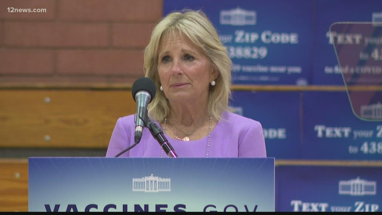 First Lady Dr. Jill Biden and Second Gentleman Doug Emhoff visit Arizona for vaccine tour