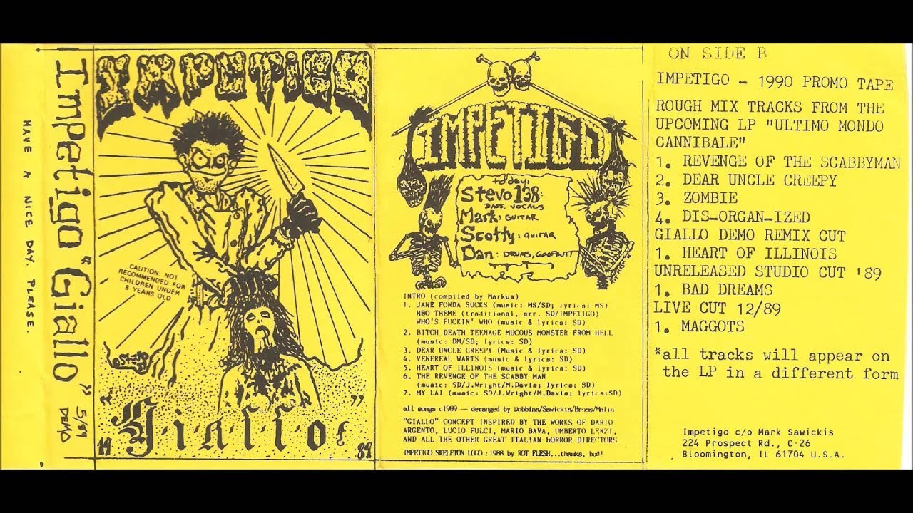 Impetigo - Giallo (FULL Demo 1989)