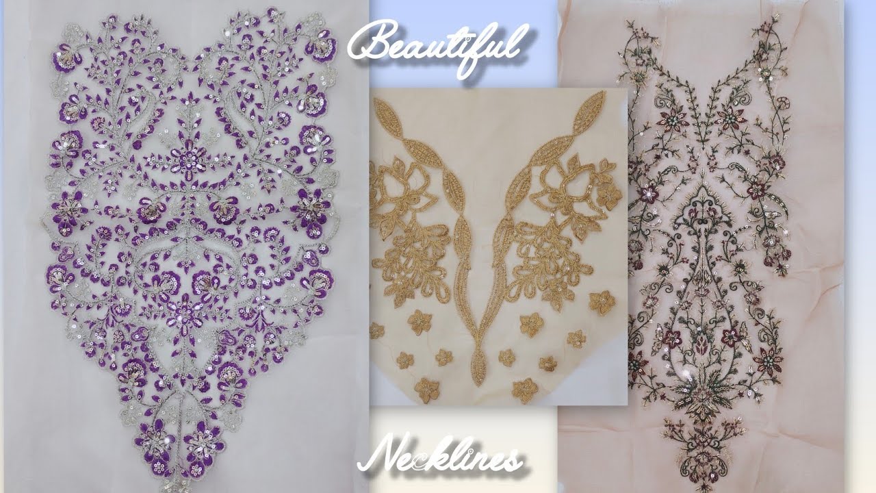 Beautiful Necklines in Sale✨|Branded Neckline in wholesale price 