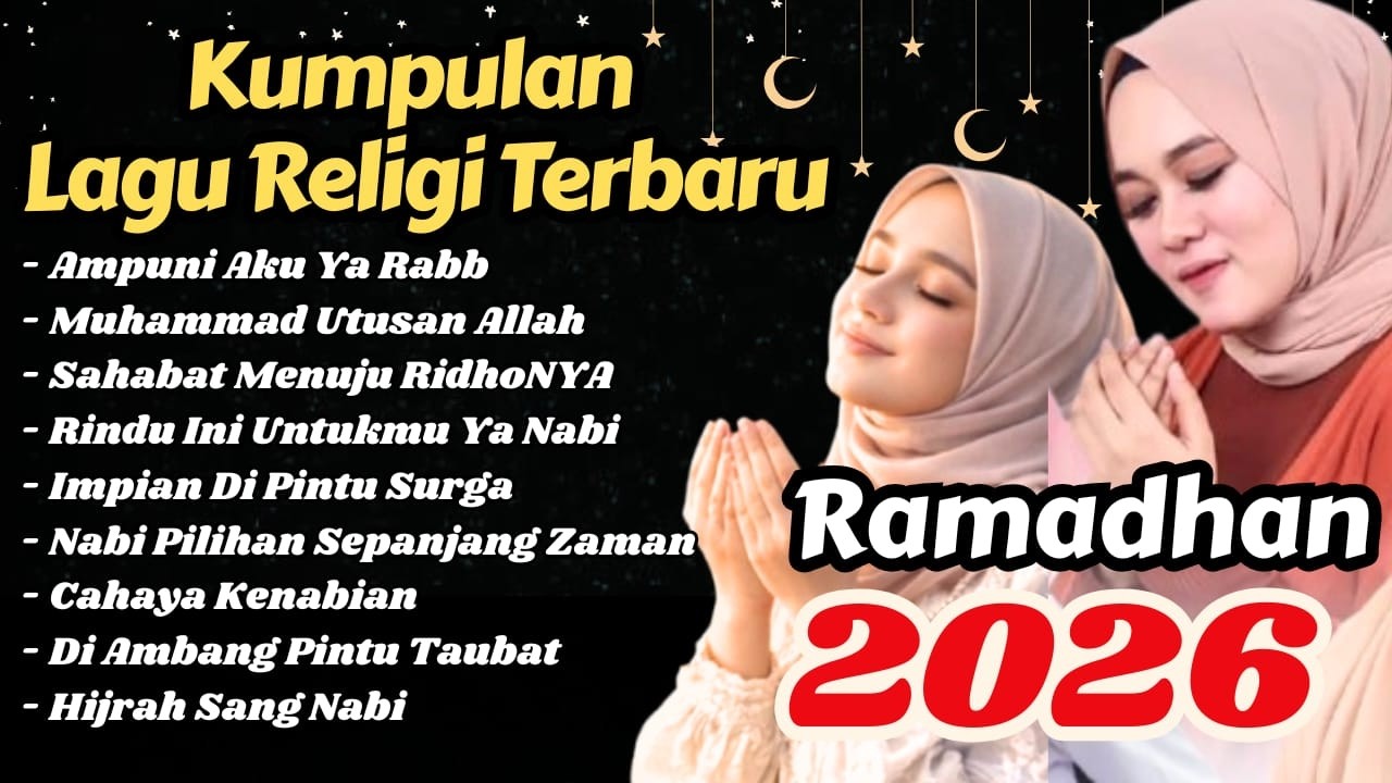 🌙 JADIKAN MALAM RAMADHAN MAKIN DAMAI! Sholawat Merdu 2026 🤍 Penuh Doa & Harapan
