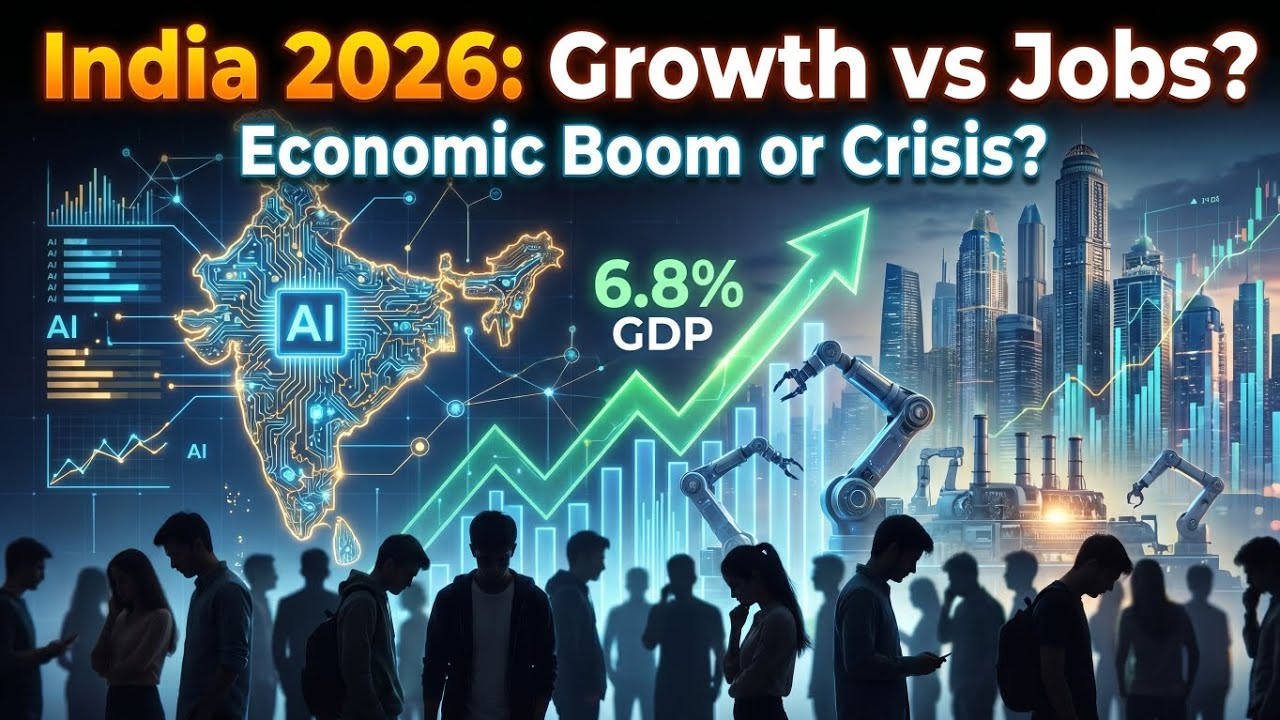India Economic Outlook 2026: Growth, Reforms & The Jobs Crisis #hindi 