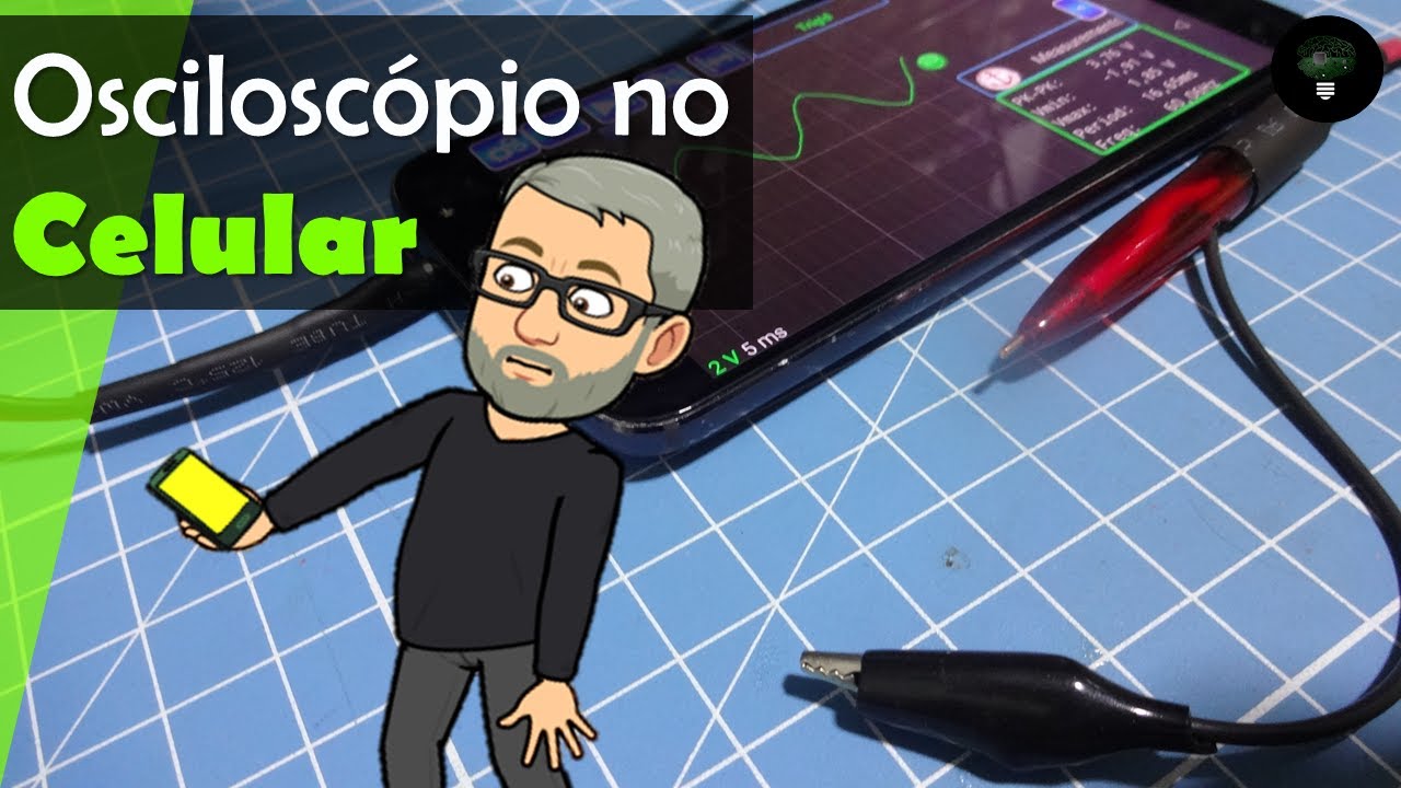 Osciloscópio no Celular. Faça você mesmo, fácil e barato. DIY