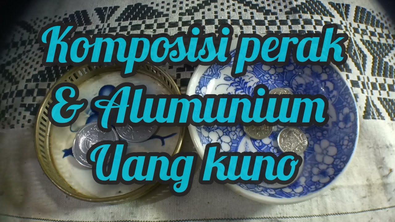 bahan uang logam. Uang kuno perak dan alumunium