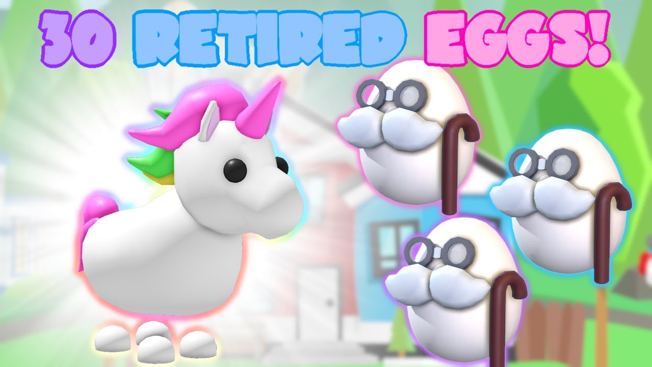 Hatching 30 Retired Eggs! | Roblox Adopt Me Unicorn | Riivv3r