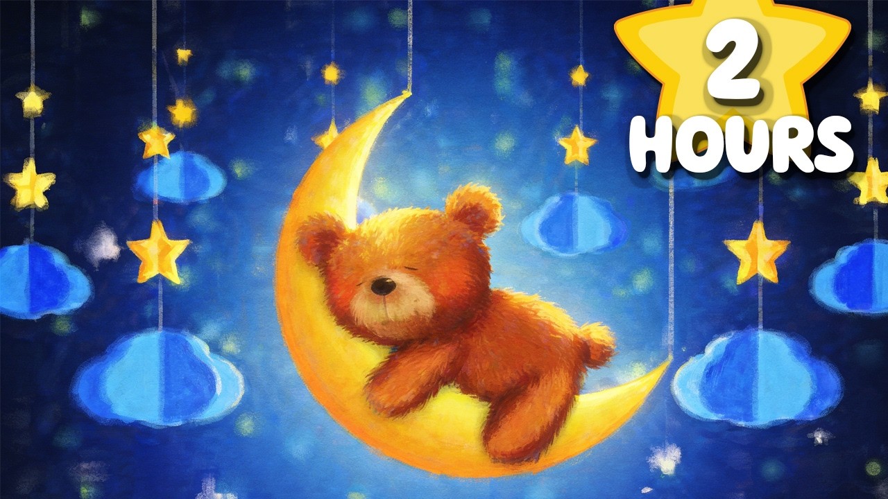Baby Sleep Music 💕 Mozart & Brahms Lullaby 🌙 Stop Restlessness, Sleep Deeply in Minutes