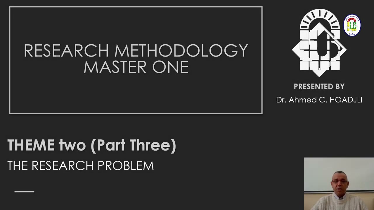 Research Methodology (RMLL).Theme two_(Part 03)_The Research Problem
