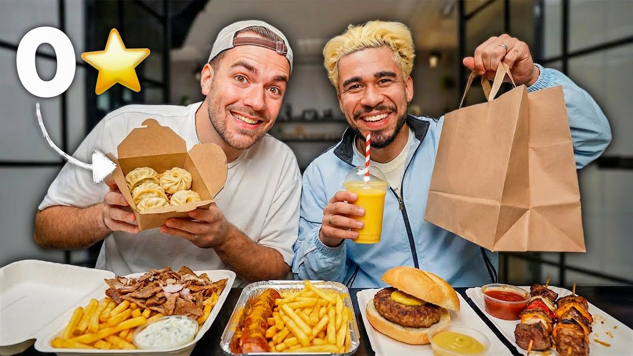 Wir bestellen bei 0⭐️-Restaurants 🤔 (wer findet das bessere?)
