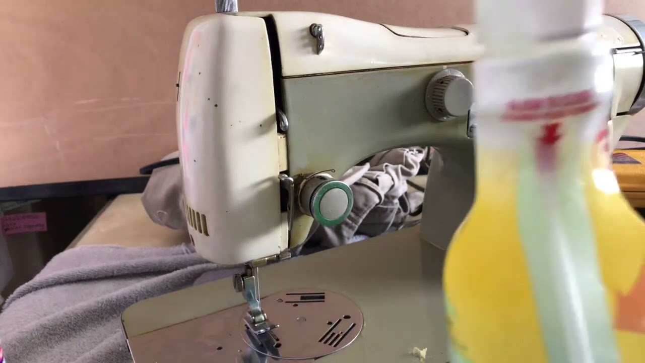 CLEANING SERIES #15: Trying Out Options For Cleaning Yellow Stains Off a Necchi Sewing Machine