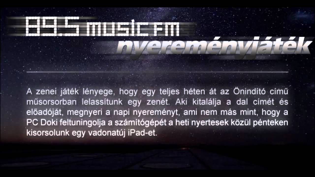 Pcdoki j&aacute;t&eacute;k MUSIC FM.mp4