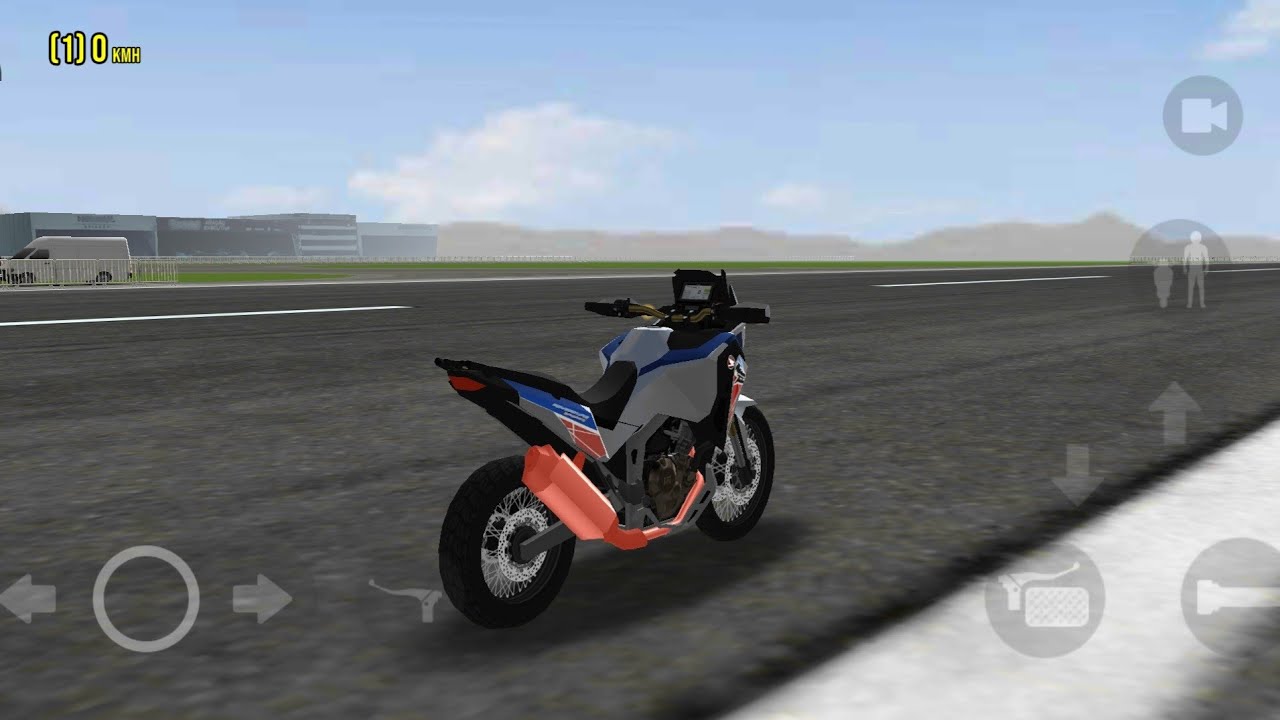 Pião de África Twin 🔥,moto wheelie 3D 