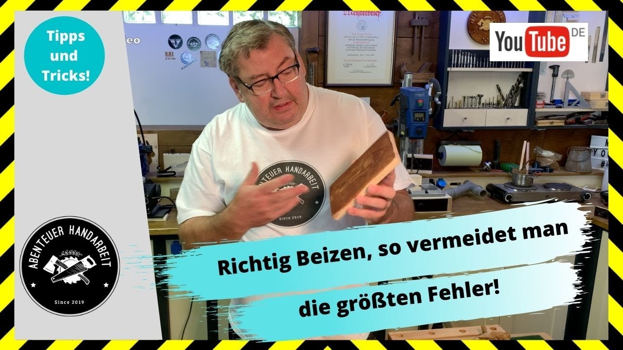 Richtig Holz Beizen, so vermeidet man die gr&ouml;&szlig;ten Fehler. 🛠😀