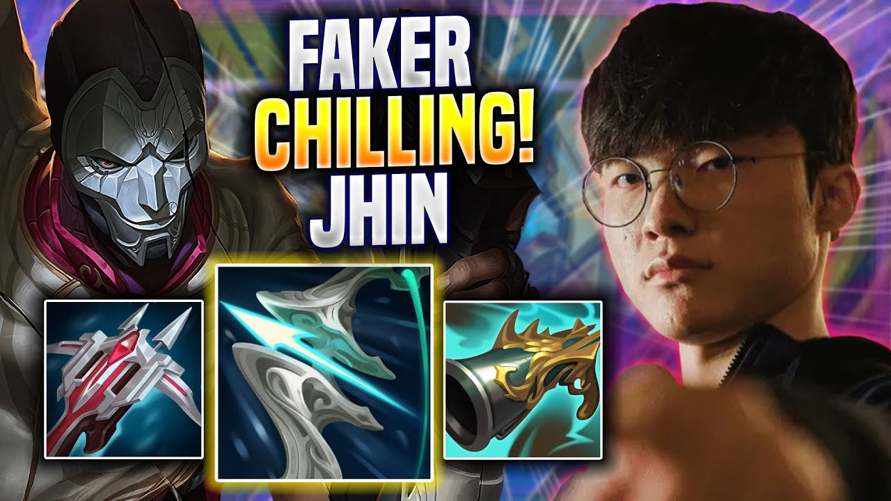 FAKER CHILLING WITH JHIN! - T1 Faker Plays Jhin ADC vs Caitlyn! | Preseason 2023