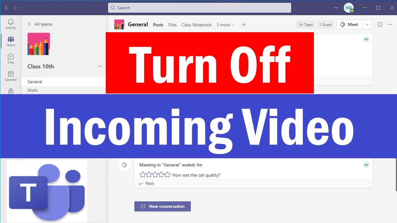 How To Turn Off Incoming Video On Teams | Turn Off Video of All Participants in a Microsoft Teams
