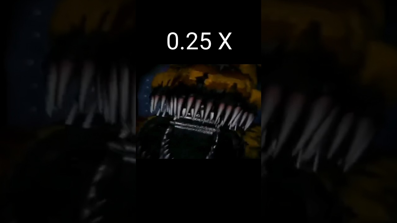 FNaF 4 - Fredbear Jumpscare 0.25x - 2x speed