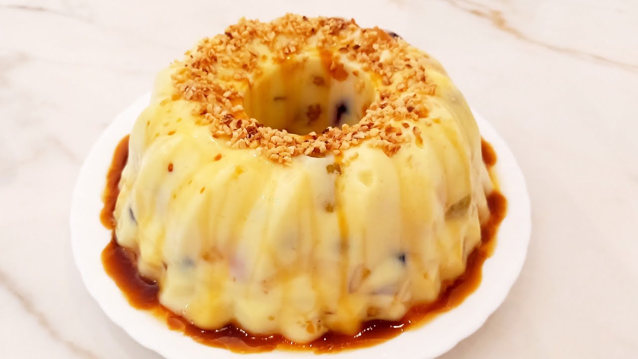 تحلية سهلة وسريعة اخذت ٣٠ مليون مشاهدة 🥰 هاتوا حليب وجربوها في دقائق بدون فرن ولا بيض/كريم كراميل