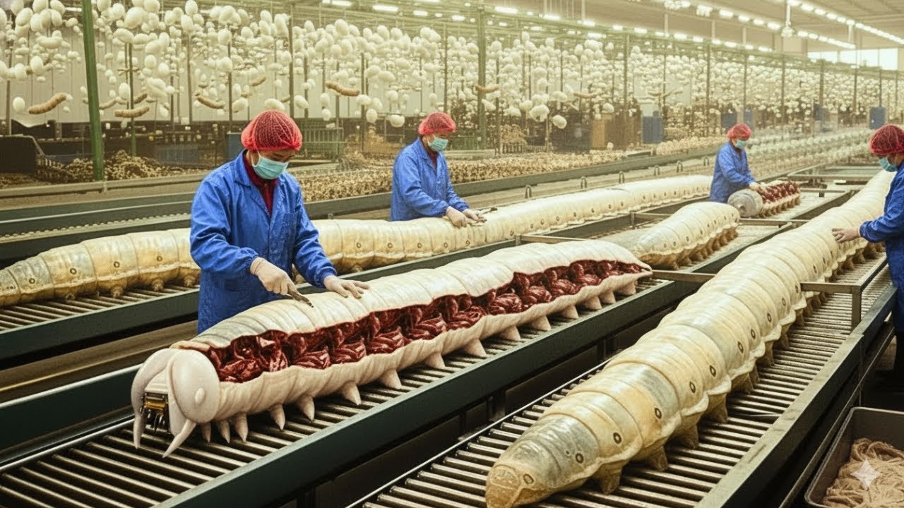 Inside the Silk-Production Factory: From Silkworm Cocoon to High-End Luxury Fabric (Full Process)