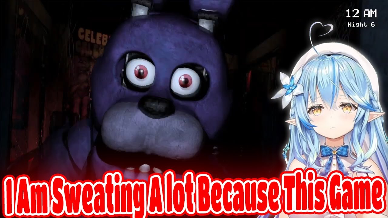 Yukihana Lamy Funny Reactions Experience In Five Night At Freddy's Hololive【ENG SUB】