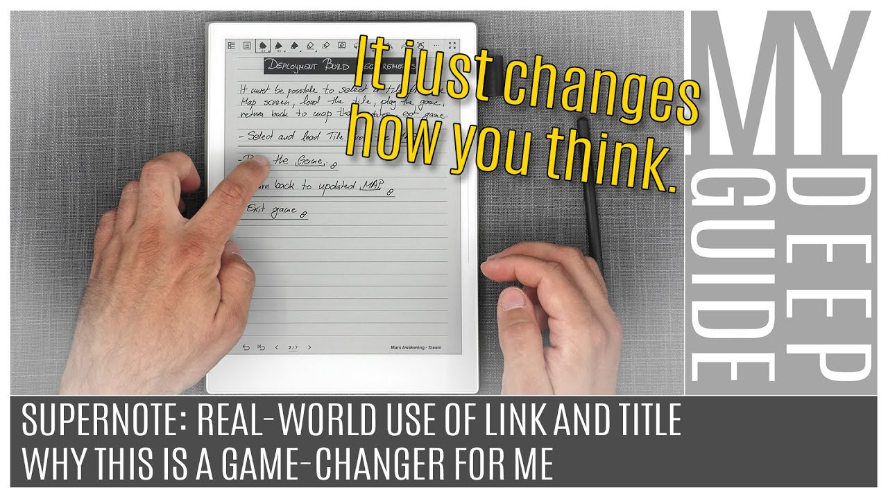 Supernote: Real-World Use of Link and Title Functionalities, Why it is a Game-Changer For Me