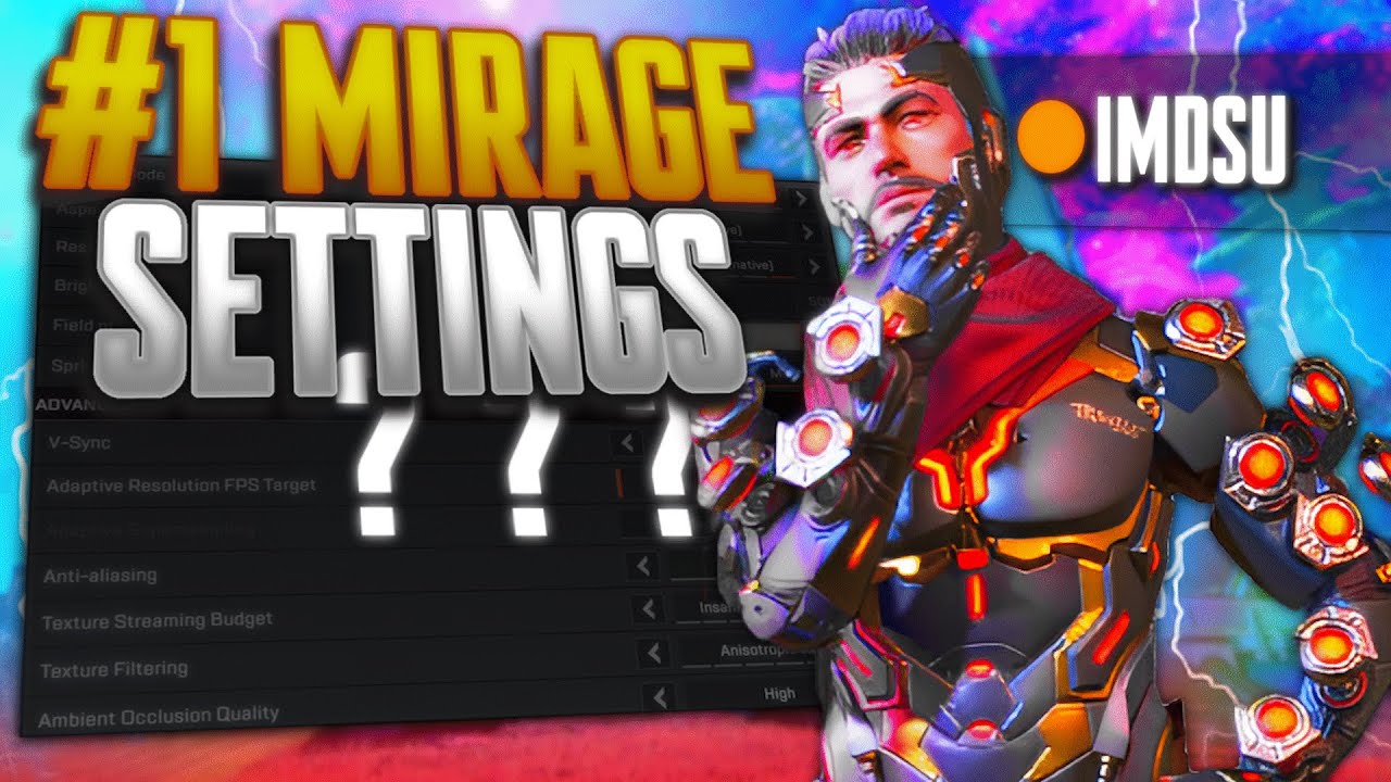 THE #1 MOVEMENT MIRAGES APEX SETTINGS REVEALED... (Apex Legends Season 21)
