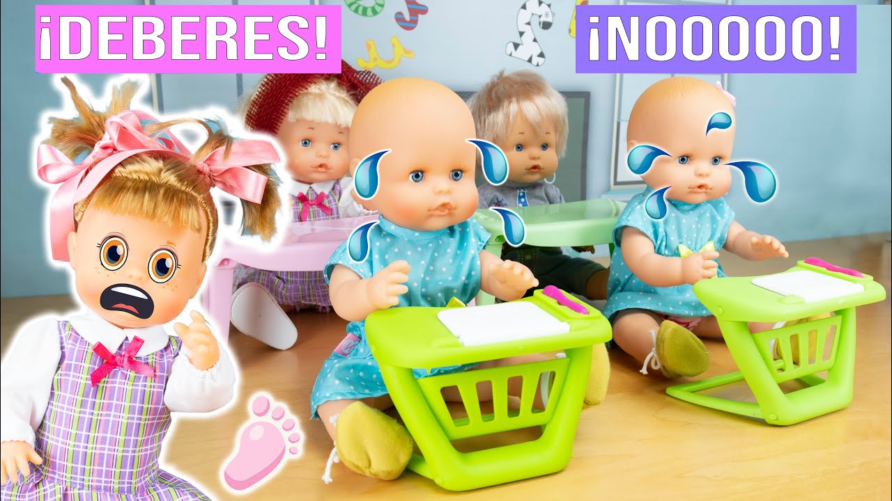 NOA y NOE: 5 excusas para NO HACER LOS DEBERES 🙈 La bebé SARA dice que su perro se los ha comido 😂