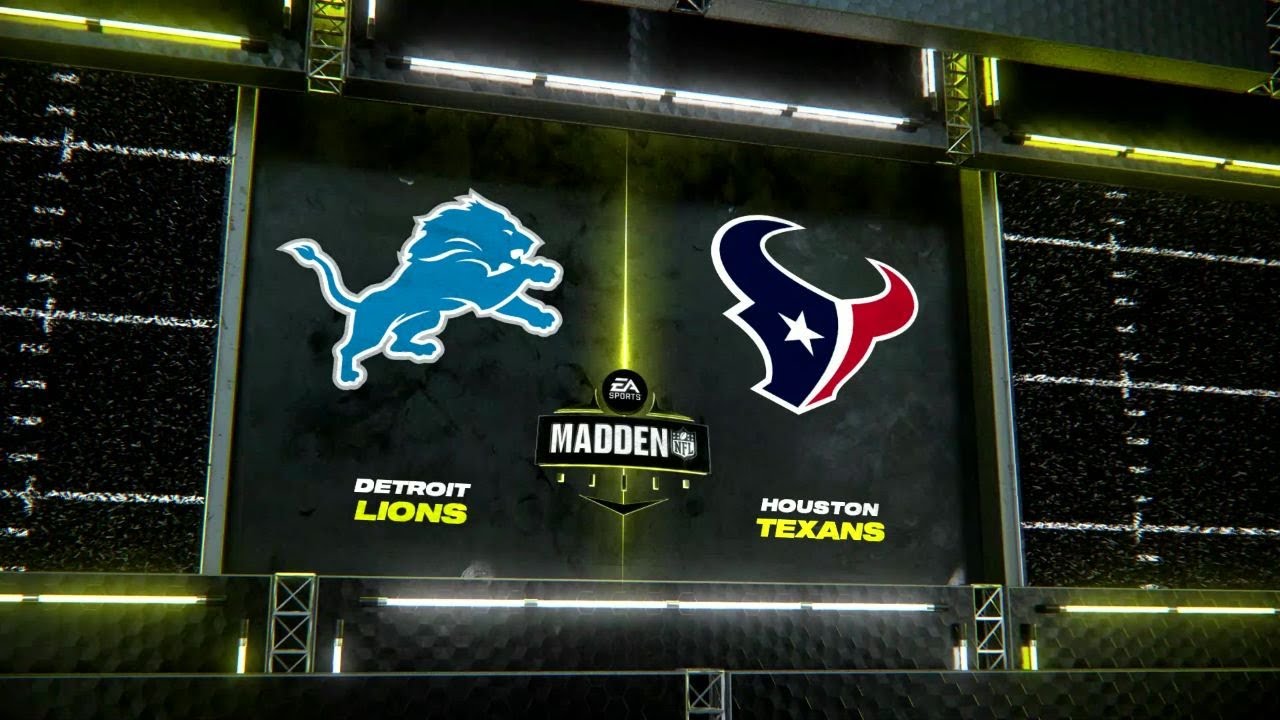 Madden 24 - Detroit Lions @ Houston Texans - Week 10 Sunday Night Updated Rosters