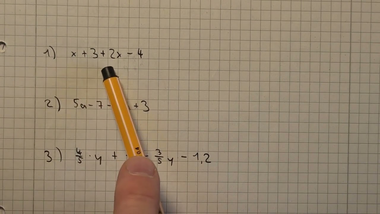 Mathe Klasse 7: Terme Umformen