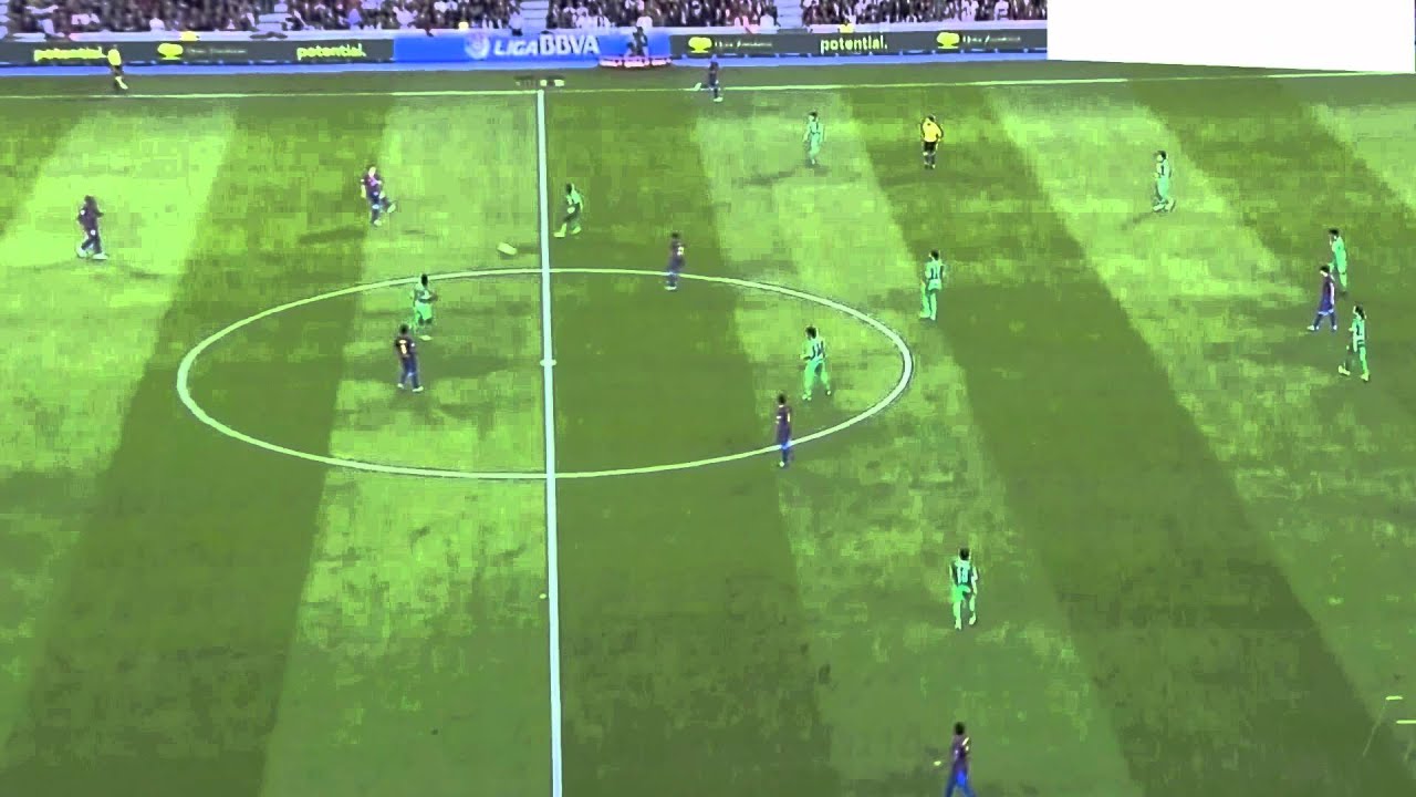 Andrés Iniesta y Xavi Hernández Vs Racing Santander (15.10.11) by Sjurinho