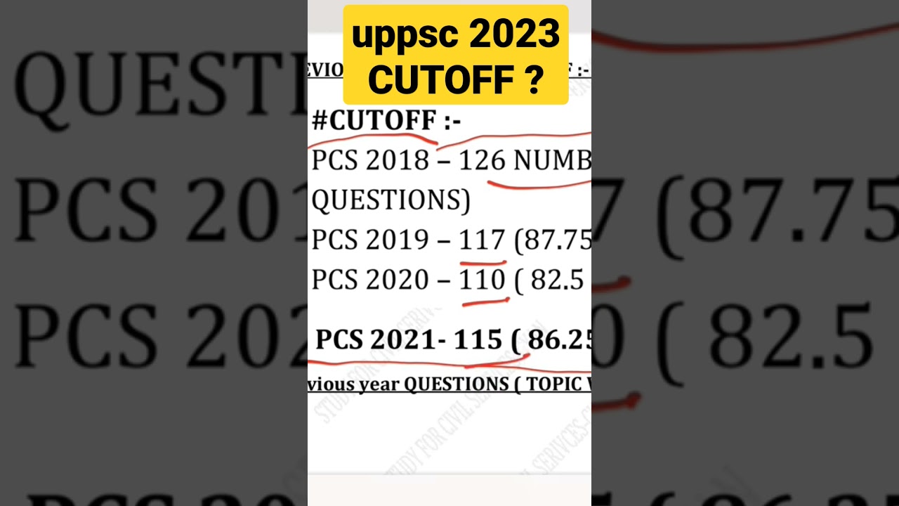 uppsc 2024 cut off prelims safe score? #shorts #reels #gyansir #uppsc2024 #uppcs2024 #uppsc #uppcs