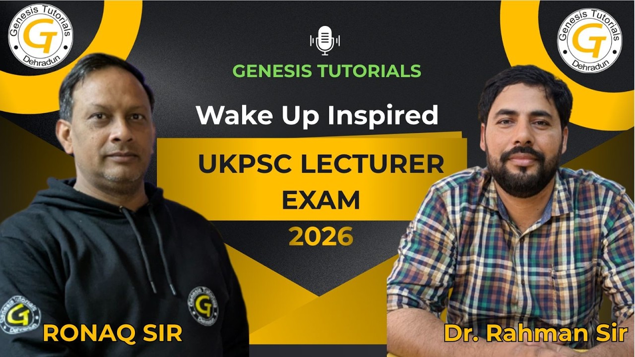 Announcement of UKPSC Lecturer Exam 2026 Lecture series| CHEMISTRY | BIOLOGY | Important topics