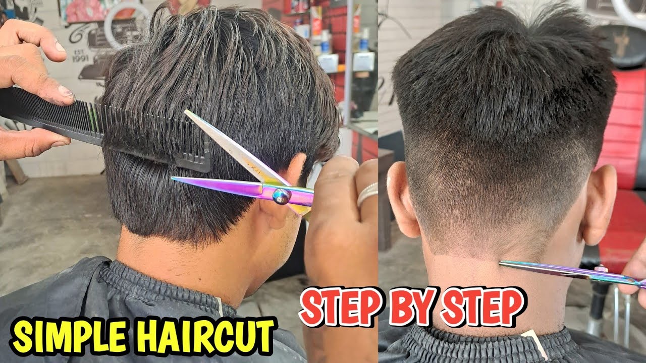 Simple Hair Cutting - Full Tutorial Step By Step 2023 || सैंपल कटिंग करने का असान तरीका