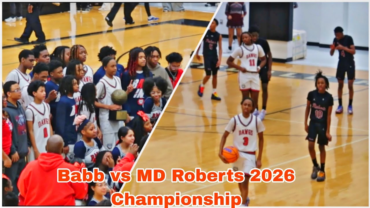 Babb vs MD Roberts Middle School Basketball 2026 Championship!
