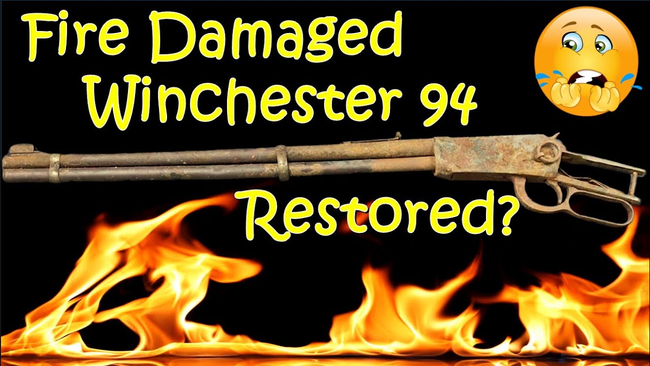 Gun Restoration Winchester 94 Rifle Fire Damage ASMR