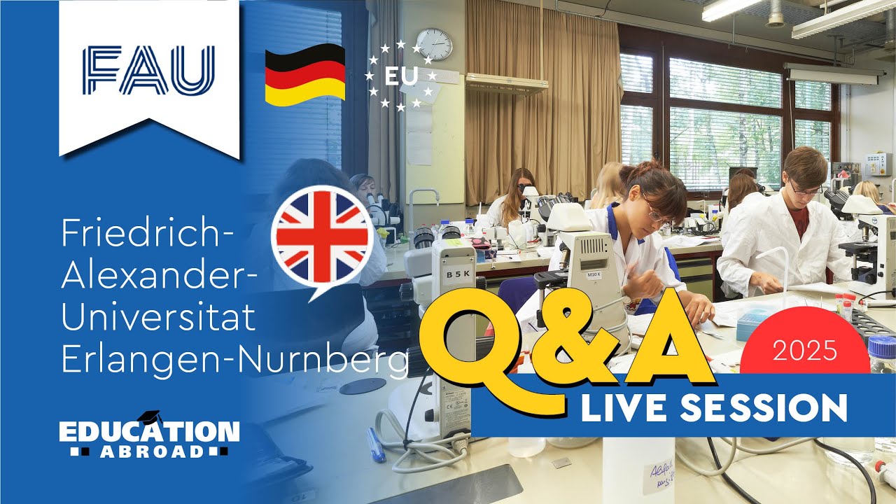 🇩🇪 FAU Erlangen-Nürnberg - Study in Germany | Programs, Admission, Scholarships | Q&A