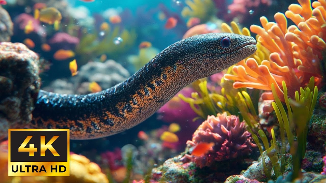Silent Coral Night: Peaceful Ocean Sounds for Sleeping LIVE 4K