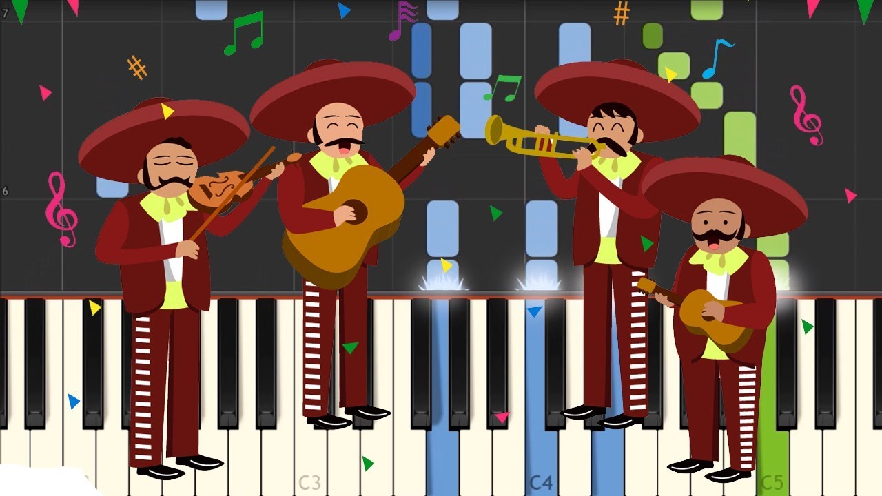 Las Mañanitas - Traditional Mexican Birthday Song [Piano Tutorial] (Synthesia)