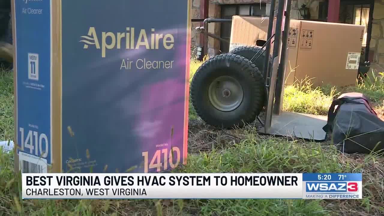 Best Virginia gives HVAC system to homeowner