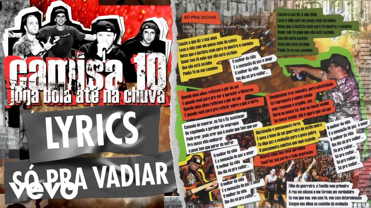Charlie Brown Jr. - Só Pra Vadiar (Lyric Video)