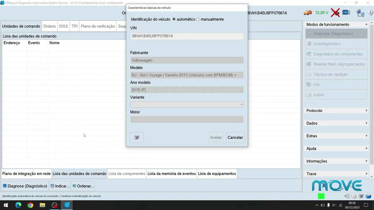 Odis Service 23 Parte 1 - Como entrar e sair do sistema (software original Volkswagen e Audi)