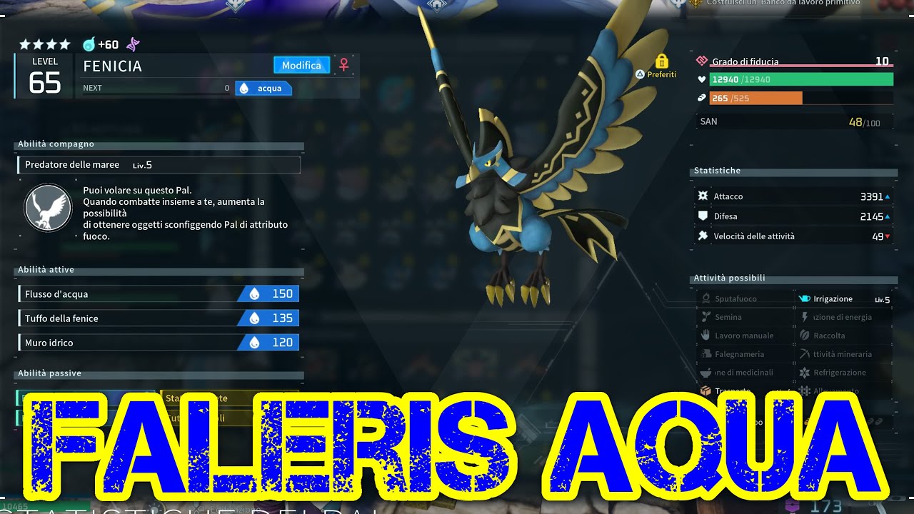 FALERIS AQUA  TEST PAL MAX POWER.  [GAMEPLAY PALWORLD ITA 20]