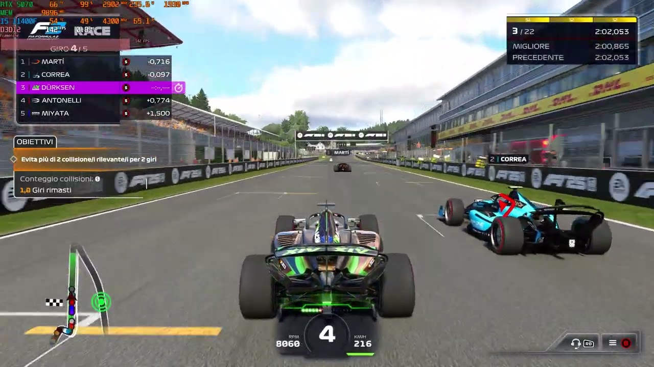 F1® 25 2025 Rtx 5070 Intel I5 11400F DLSS 2K  Max Settings FG 4X