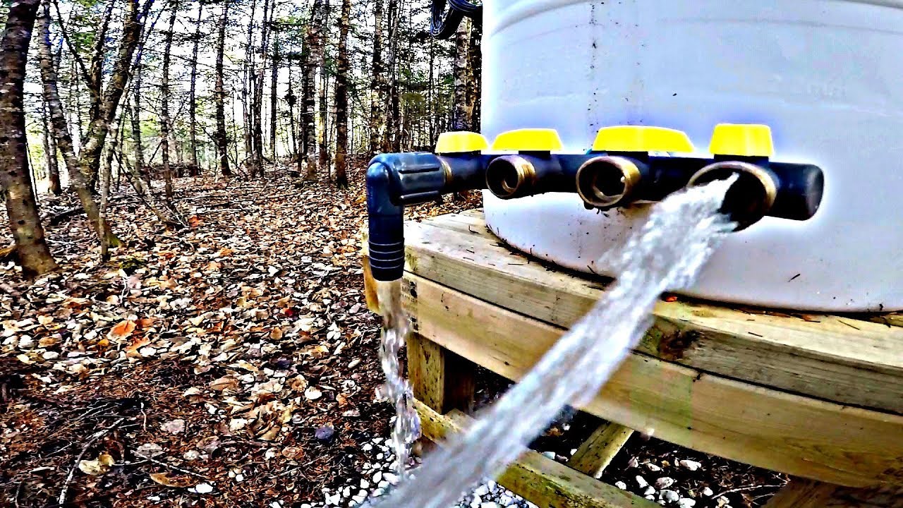 Gravity fed spring water collection system