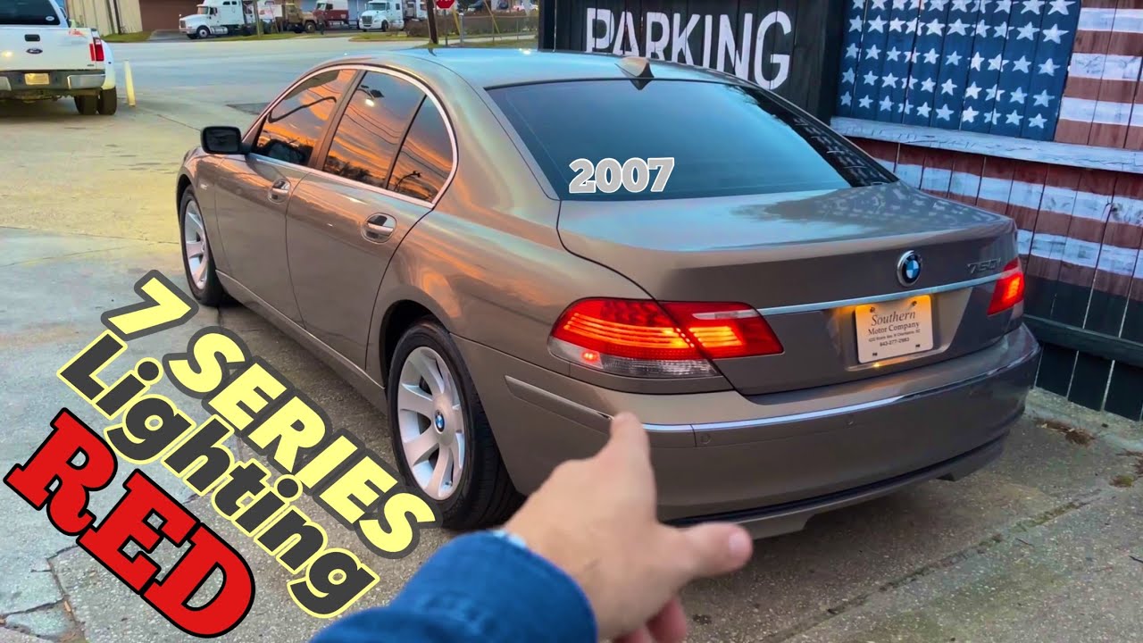 What the Lighting Looked Like on a 2007 BMW 7 Series… RED, RED,RED!!!!
